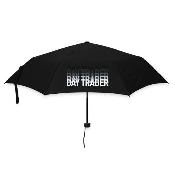 Day Trader Marché boursier Trader boursier - Parapluie standard - noir - Devant