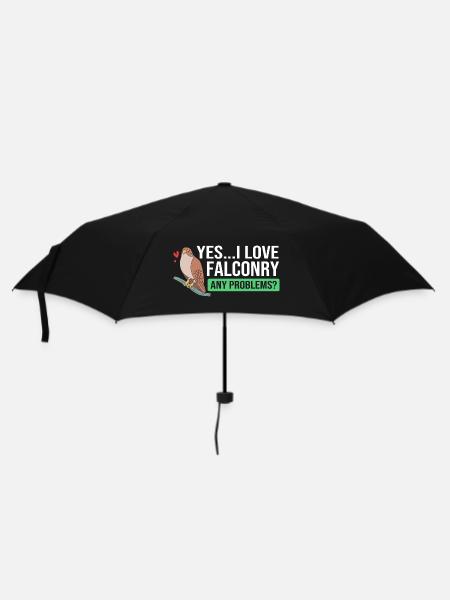 Falke Falknerei Chirp - Regenschirm (klein) - Schwarz