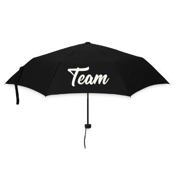 team - Regenschirm (klein) - Schwarz - Vorne