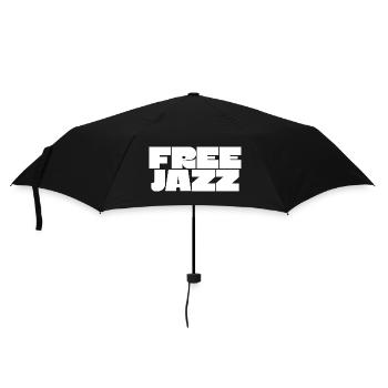 Free Jazz fettes Logo - Regenschirm (klein) - Schwarz - Vorne