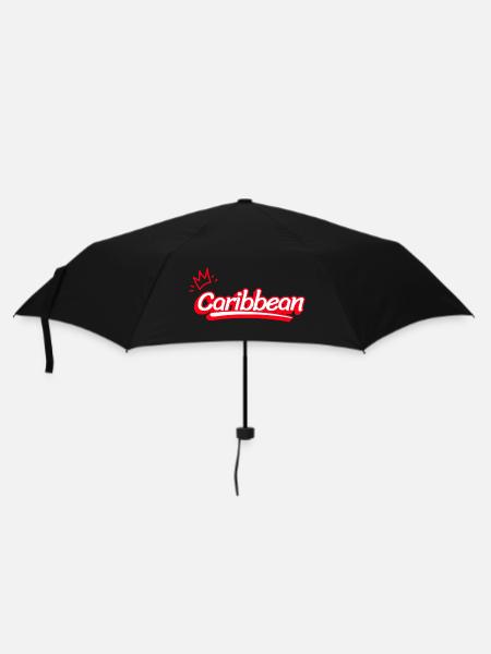 Caribbean in Red - Umbrella (small) - black