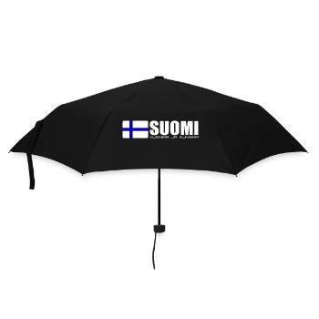 Finnland Ruhm und ehre Krieg Flagge - Regenschirm (klein) - Schwarz - Vorne