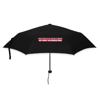 what I say quote - Umbrella (small) - black - Front