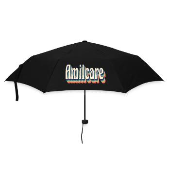 Vintage rétro Amilcare T-Shirt cadeau T-Shirt - Parapluie standard - noir - Devant