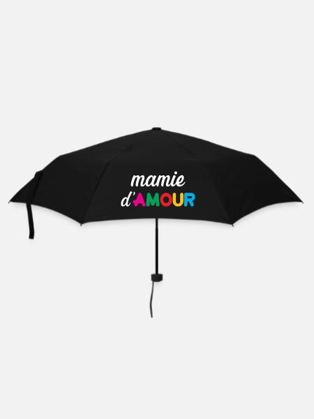 Oma der Liebe - Regenschirm (klein) - Schwarz