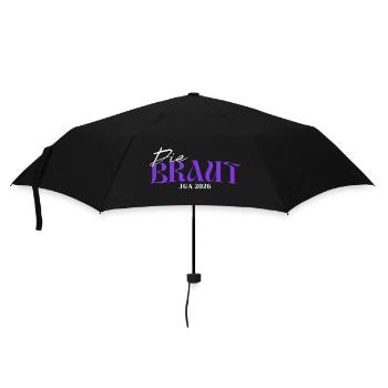 Braut 2026 - Junggesellinnenabschied JGA Damen - Regenschirm (klein) - Schwarz - Vorne