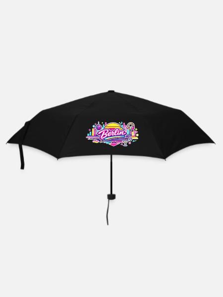 Berlin - Regenschirm (klein) - Schwarz