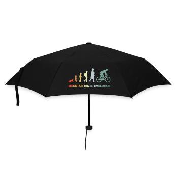Mountainbiker Evolution - Regenschirm (klein) - Schwarz - Vorne