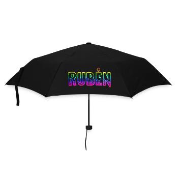 rubén rs regenbogen - Regenschirm (klein) - Schwarz - Vorne
