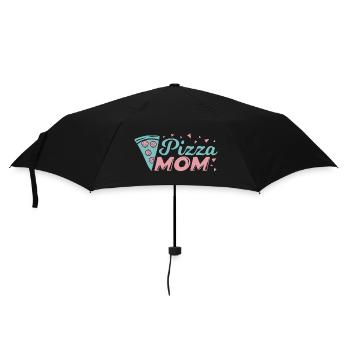 Pizza Maman - Parapluie standard - noir - Devant