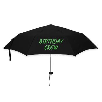 Équipage d’anniversaire - Parapluie standard - noir - Devant