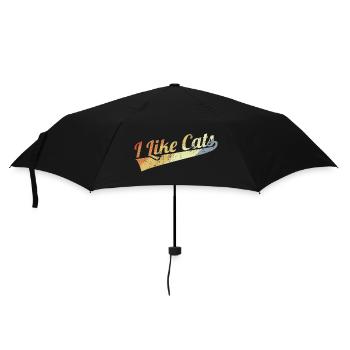 I Like Cats - Umbrella (small) - black - Front