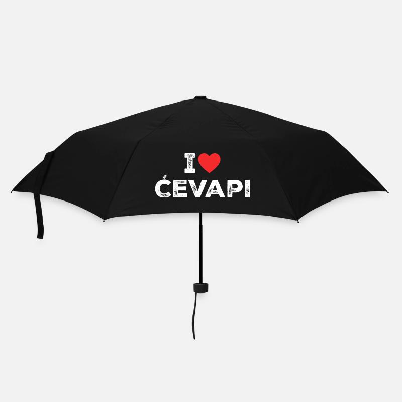 I Love Cevapi - I Heart Cevapi - Balkan Food - Parapluie standard - noir
