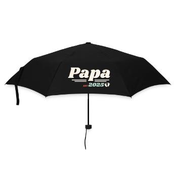 Papa Est 2025 I'm going to be a dad retro style - Umbrella (small) - black - Front