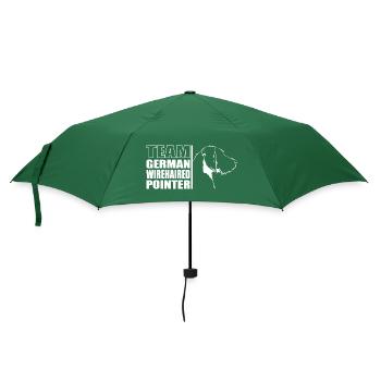 TEAM Braque allemand à poil dur chien chien Wilsigns - Parapluie standard - vert bouteille - Devant