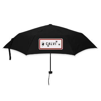 Panneau d’entrée de la ville de Calvi - Parapluie standard - noir - Devant