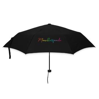 Frieden ist unser Weg - Regenschirm (klein) - Schwarz - Vorne