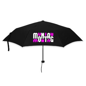 Monday White/Pink - Umbrella (small) - black - Front