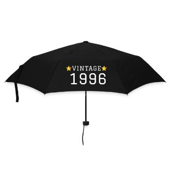 VINTAGE_1996_texte_blanc_etoiles_jaunes_sans_ - Umbrella (small) - black - Front