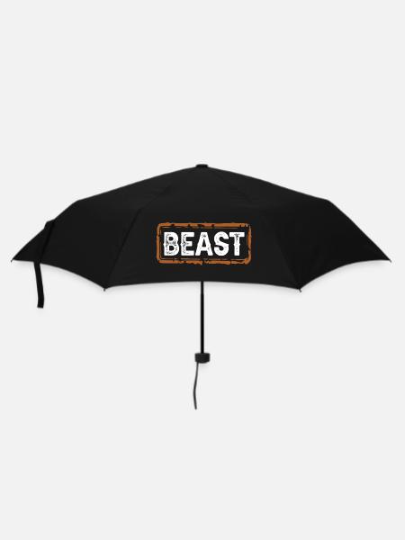 Beast - Regenschirm (klein) - Schwarz