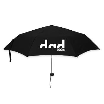 Dad Est. 2026 | Vater | Vatertag - Regenschirm (klein) - Schwarz - Vorne