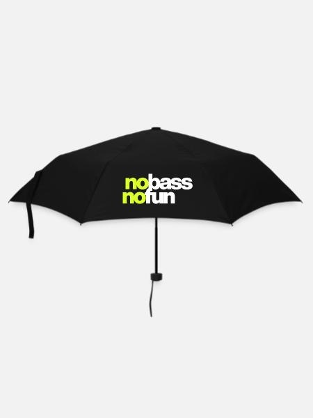 Kein Bass Kein Spaß - Regenschirm (klein) - Schwarz