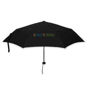 be kind to yourself - Umbrella (small) - black - Front