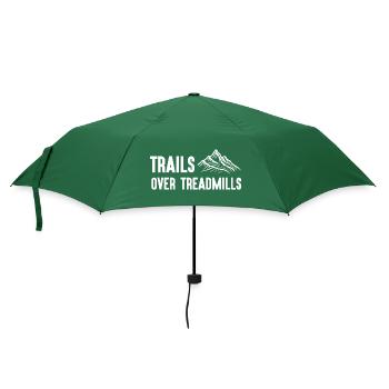 Trailrunning - Trails über Laufbänder - Regenschirm (klein) - Flaschengrün - Vorne