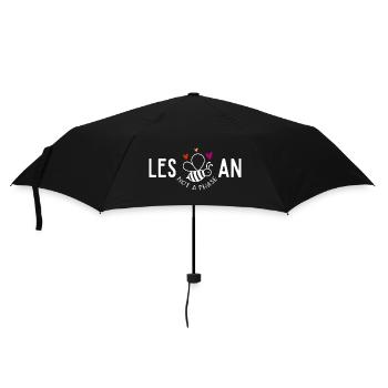 Les Bee An,Lesbian funny pride - Umbrella (small) - black - Front