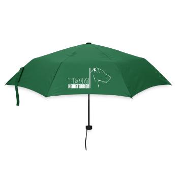 TEAM Heideterrier Hunde Hund Wilsigns - Regenschirm (klein) - Flaschengrün - Vorne