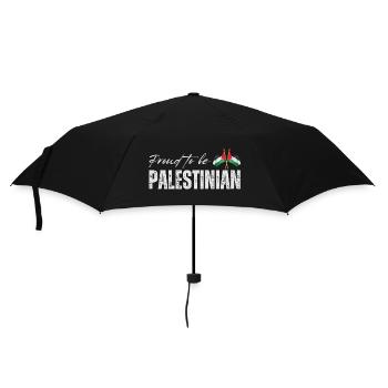 Proud Palestinian, I love Palestine - Umbrella (small) - black - Front