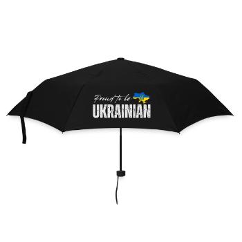 Stolzer Ukrainer, ich liebe die Ukraine - Regenschirm (klein) - Schwarz - Vorne