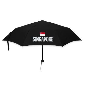J'aime Singapour, la fierté singapourienne - Parapluie standard - noir - Devant