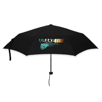Lustiges Paar Shake N Bake - Geschenk für Autorennen-Liebhaber - Regenschirm (klein) - Schwarz - Vorne