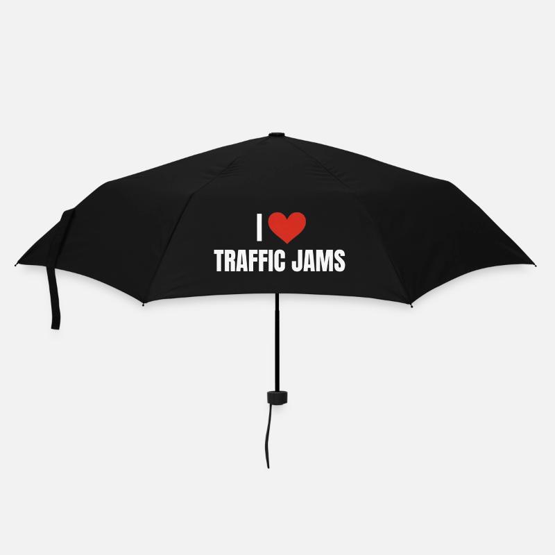 I ❤️ Traffic Jams - Umbrella (small) - black