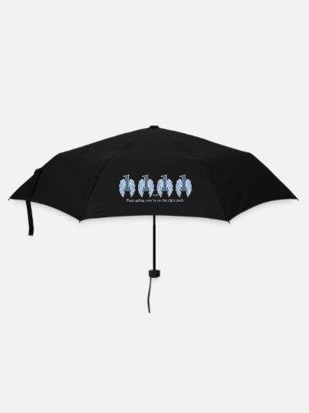 Wings of Perseverance on the Path of awakening - Umbrella (small) - black