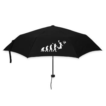 Entwicklung der Basketballspielerin - Regenschirm (klein) - Schwarz - Vorne