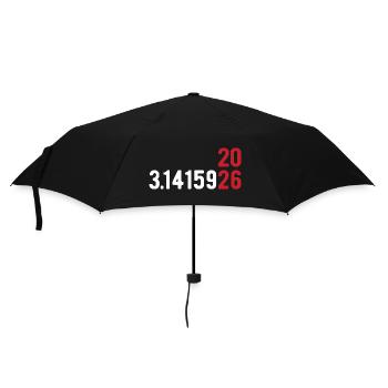 Pi Day 2026 avec le jeu des chiffres | Numéro de district 3.1415 - Parapluie standard - noir - Devant
