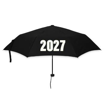 2027_zahl- - Umbrella (small) - black - Front