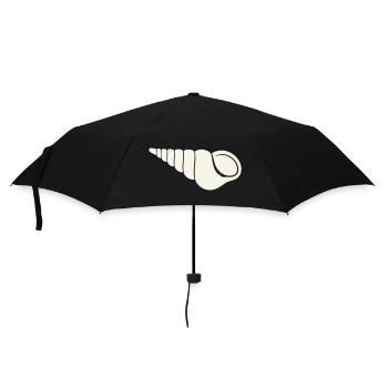 Coastal spiral shell sketch - Umbrella (small) - black - Front