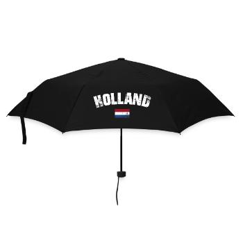 Holland Distressed Typography - Umbrella (small) - black - Front