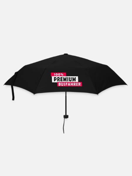 100% Premium Busfahrer Design / Geschenkidee - Regenschirm (klein) - Schwarz