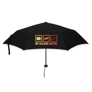 My weekend routine - Umbrella (small) - black - Front