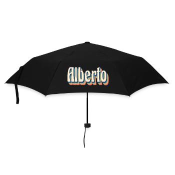 Alberto Retro T-Shirt Vintage T-shirt cadeau - Parapluie standard - noir - Devant