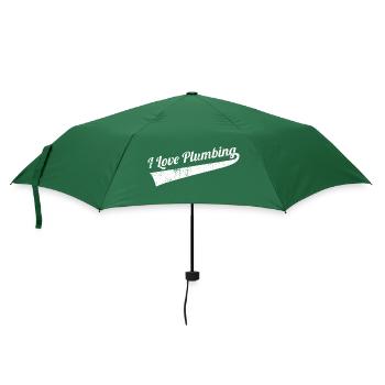 Dicton de plombier - Parapluie standard - vert bouteille - Devant