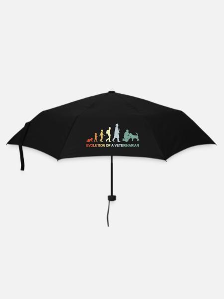 Entwicklung vom Kind zum Tierarzt - Regenschirm (klein) - Schwarz
