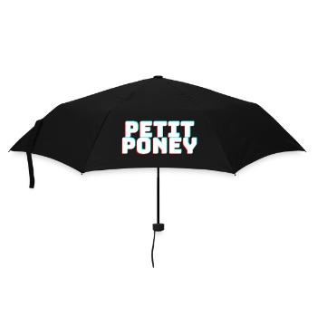 Petit poney - Parapluie standard - noir - Devant
