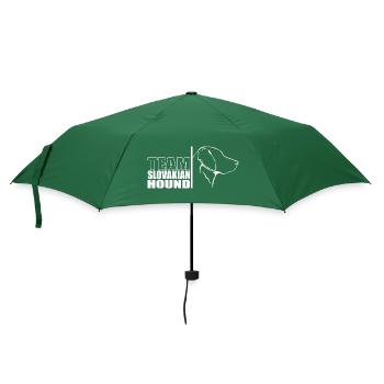 TEAM Slovakian Hound Hunde Hund Wilsigns - Regenschirm (klein) - Flaschengrün - Vorne