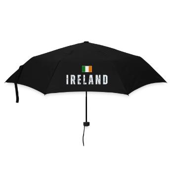Flag of Ireland, Irish Pride - Umbrella (small) - black - Front