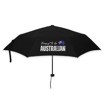 Stolzer Australier, australischer Patriot - Regenschirm (klein) - Schwarz - Vorne